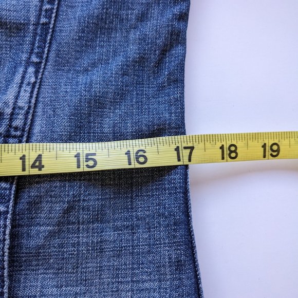 United Colors of Benetton Denim Jacket 100% Cotton Size Small Utility Classic - Picture 14 of 14